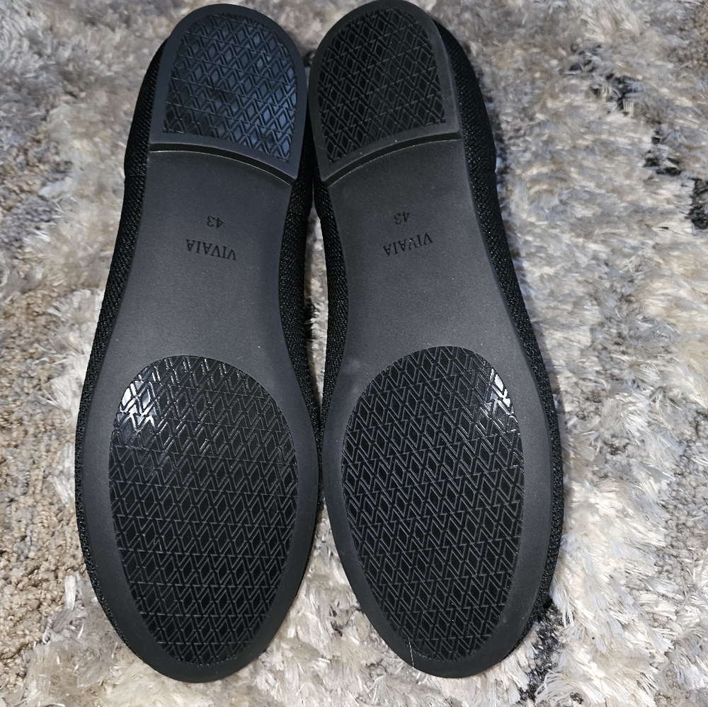 VIVAIA 'Claire' Classic Round Toe Flats Black BRAND NEW! Slipons Ballet 11/43 - Picture 6 of 7